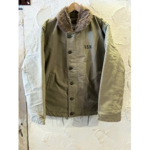 画像: WORLD SURPLUS/US TYPE N-1 DECK JK  USED KHAKI