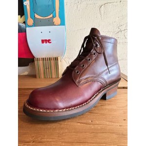 画像: (DEAD STOCK) WHITES BOOTS/SEMI DRESS FRENCH CALF  BURGUNDYxBROWN
