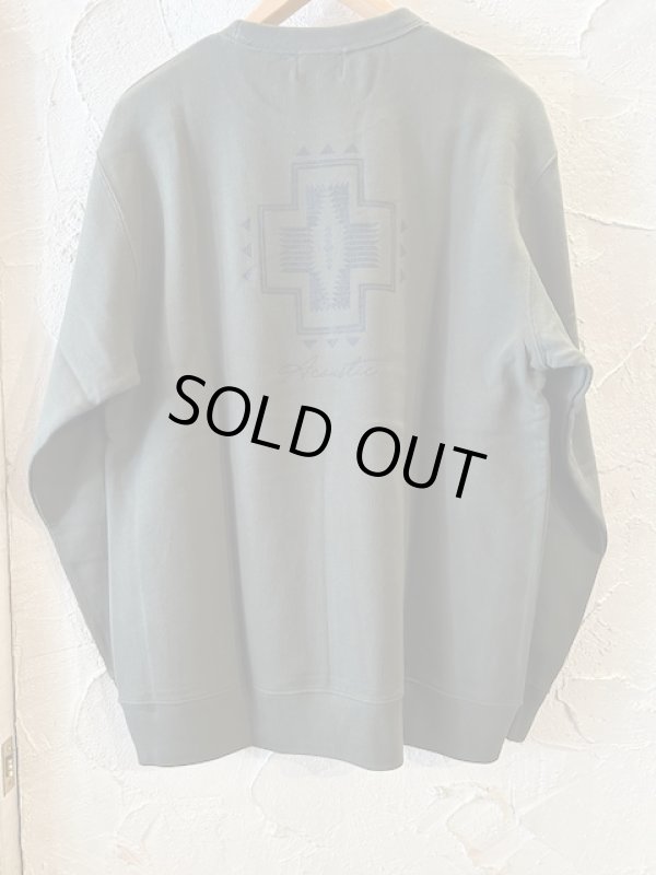 画像1:  ACOUSTIC/NATIVE CREW SWEAT  ARMY