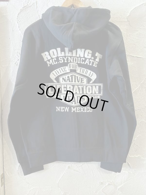 画像1:  ACOUSTIC/ROLLING ZIP PARKA  BLACK