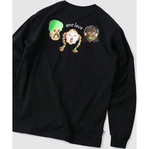 画像: GYMMASTER/ONE LOVE EMBROIDERY LS T  BLACK