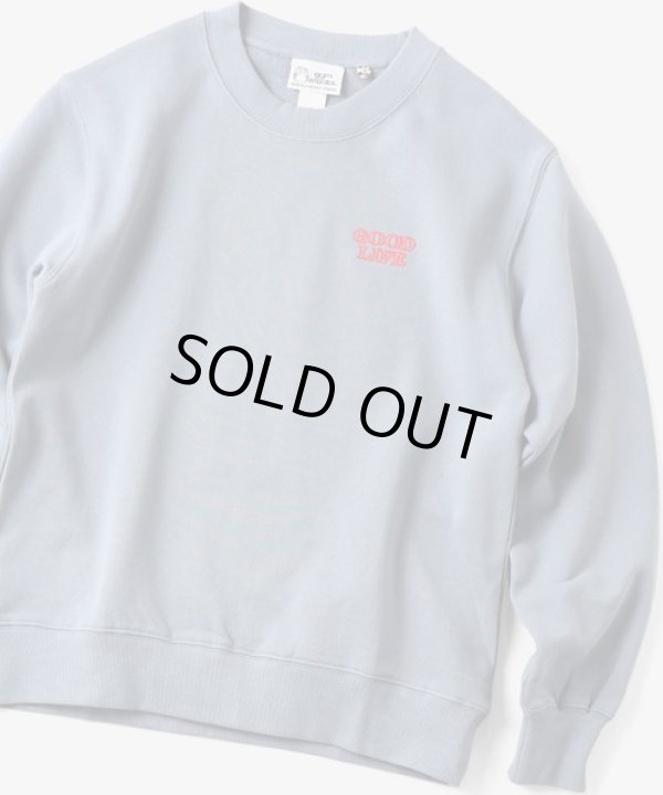 画像2: (再入荷) GYMMASTER/GOOD LIFE EMBROIDERY SWEAT GRAYISH BLUE