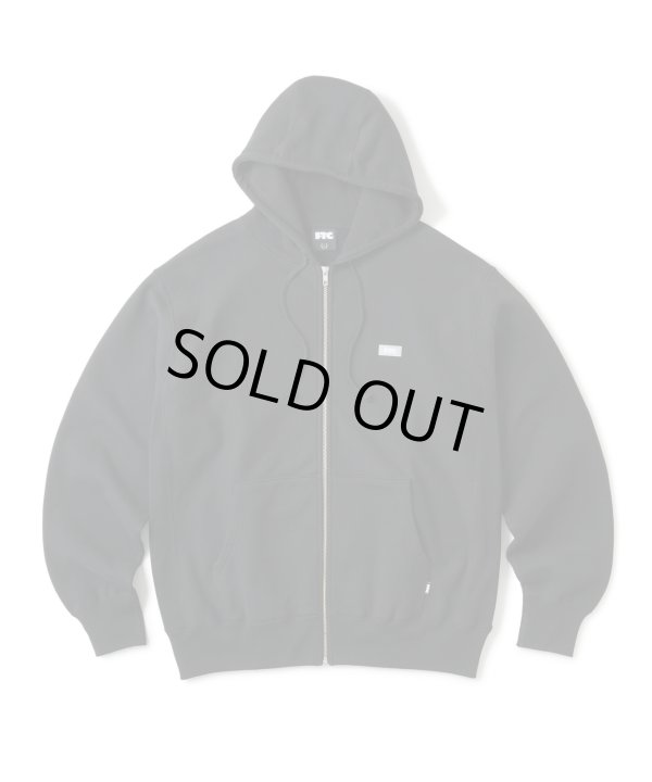 画像1: FTC/REFLECTIVE SMALL BOX LOGO ZIPUP HOODY BLACK