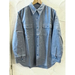 画像: VINTAGE EL/CHAMBRAY SHIRTS  BLUE