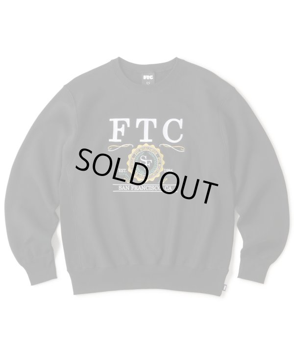 画像1: FTC/UNIVERSITY CREW NECK  BLACK