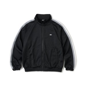 画像: FTC/STRIPE RIB TRACK JERSEY  BLACK