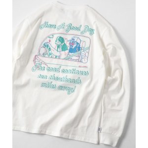 画像: GYMMASTER/GOOD DAY EMBROIDERY LS T  WHITE
