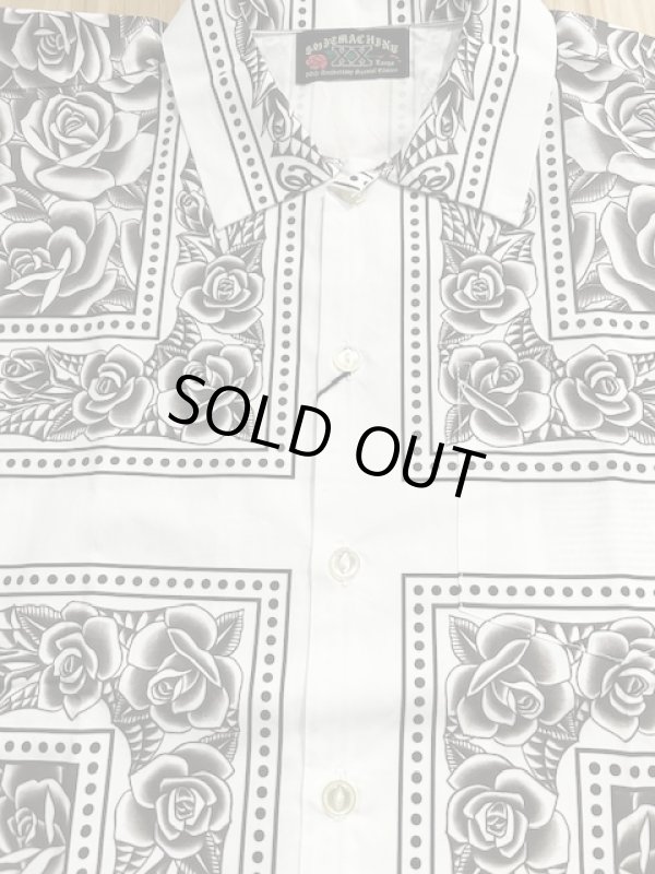 画像5: (DEAD STOCK) SOFTMACHINE/ROSE FILL BANDANA SHIRTS  WHITE