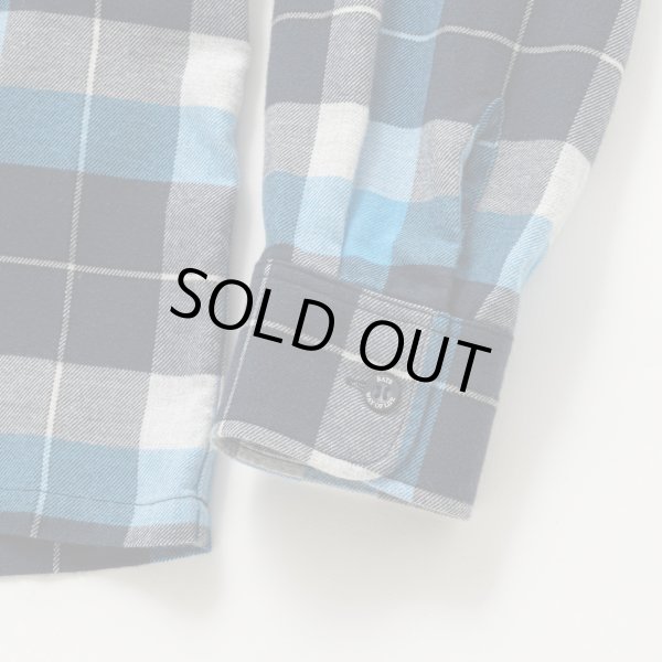画像5: RATS/COTTON RAYON CHECK SHIRT  BLUExBLACK