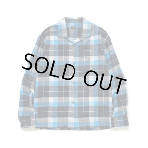 画像: RATS/COTTON RAYON CHECK SHIRT  BLUExBLACK