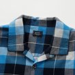 画像3: RATS/COTTON RAYON CHECK SHIRT  BLUExBLACK