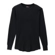 画像1: HANES/CREW NECK L.SLEEVE THERMAL  BLACK