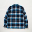 画像2: RATS/COTTON RAYON CHECK SHIRT  BLUExBLACK