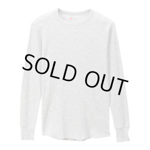 画像: HANES/CREW NECK L.SLEEVE THERMAL  GRAY
