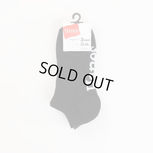 画像1: HANES/SNEAKERS IN SOCKS 3P  BLACK