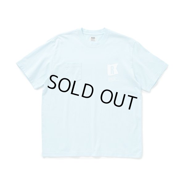 画像1: RATS/FLAG POCKET T  L.BLUE