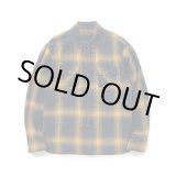 画像: RATS/COTTON LINEN CHECK SHIRT  NAVYxYELLOW