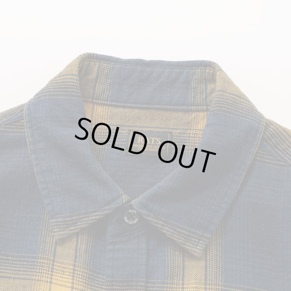 画像4: RATS/COTTON LINEN CHECK SHIRT  NAVYxYELLOW