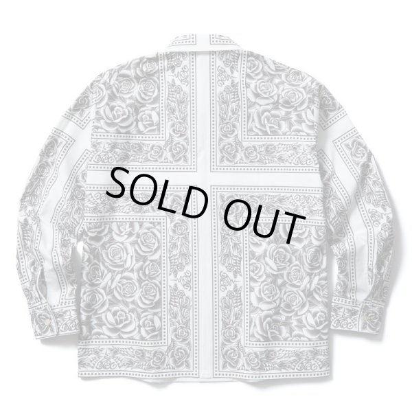 画像2: (DEAD STOCK) SOFTMACHINE/ROSE FILL BANDANA SHIRTS  WHITE