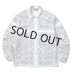 画像: (DEAD STOCK) SOFTMACHINE/ROSE FILL BANDANA SHIRTS  WHITE