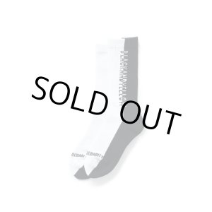 画像: RATS/TWO TONE PILE SOCKS  WHITExBLACK