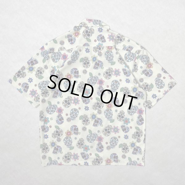 画像2: ALCARZA/OPEN SHIRT SKULL  OFFWHITE