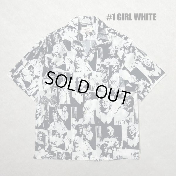 画像1: ALCARZA/OPEN SHIRT GIRL  WHITE