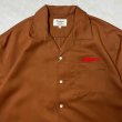 画像3: ALCARZA/BACK EMBROIDERY SHIRT WOLF  BROWN