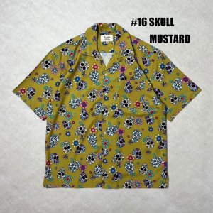 画像: ALCARZA/OPEN SHIRT SKULL  MUSTARD