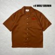 画像2: ALCARZA/BACK EMBROIDERY SHIRT WOLF  BROWN