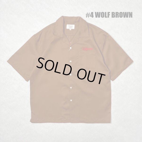 画像2: ALCARZA/BACK EMBROIDERY SHIRT WOLF  BROWN