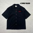 画像2: ALCARZA/BACK EMBROIDERY SHIRT WOLF  BLACK