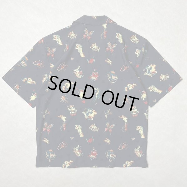 画像2: ALCARZA/OPEN SHIRT TATOO  CHARCOAL