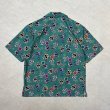 画像2: ALCARZA/OPEN SHIRT SKULL  TURQUISE