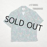 画像: ALCARZA/OPEN SHIRT SKULL  TURQUISE