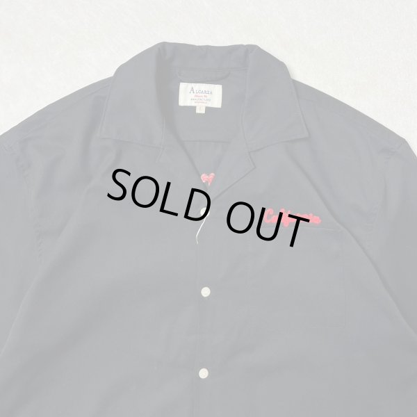 画像3: (再入荷) ALCARZA/BACK EMBROIDERY SHIRT WOLF  BLACK