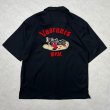 画像1: ALCARZA/BACK EMBROIDERY SHIRT WOLF  BLACK