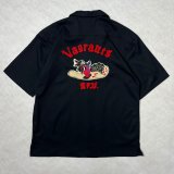 画像: ALCARZA/BACK EMBROIDERY SHIRT WOLF  BLACK