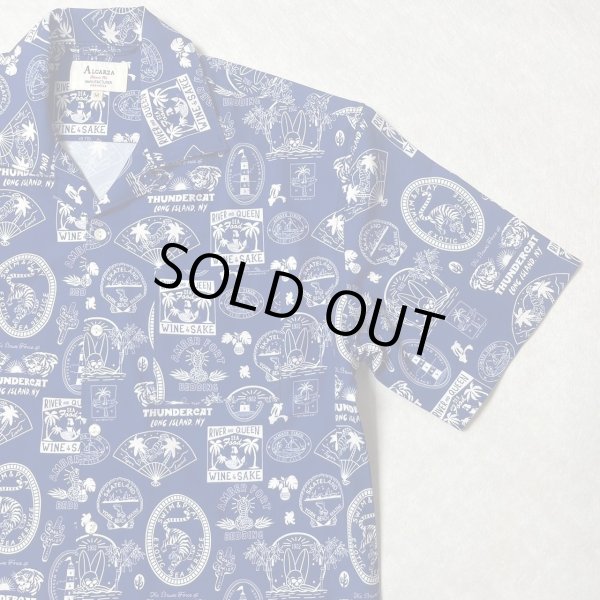 画像4: ALCARZA/OPEN SHIRT STICKER  NAVY