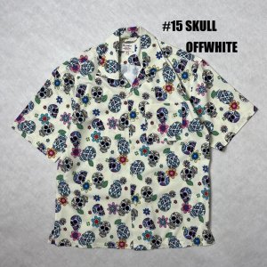 画像: ALCARZA/OPEN SHIRT SKULL  OFFWHITE