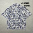 画像1: ALCARZA/OPEN SHIRT STICKER  OFFWHITE