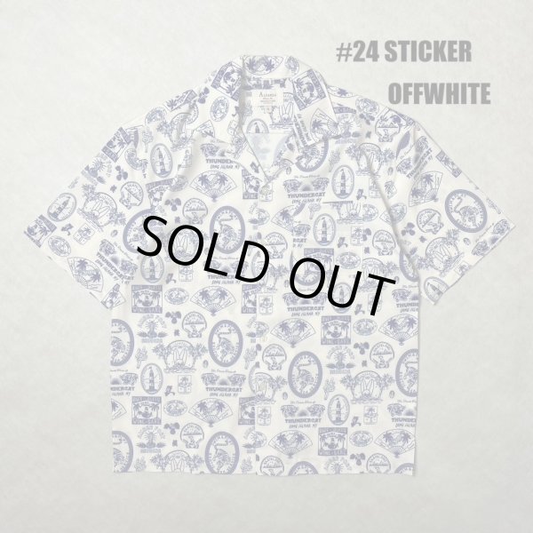 画像1: ALCARZA/OPEN SHIRT STICKER  OFFWHITE