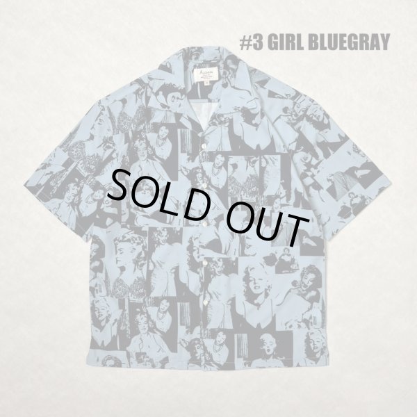 画像1: ALCARZA/OPEN SHIRT GIRL  BLUEGRAY