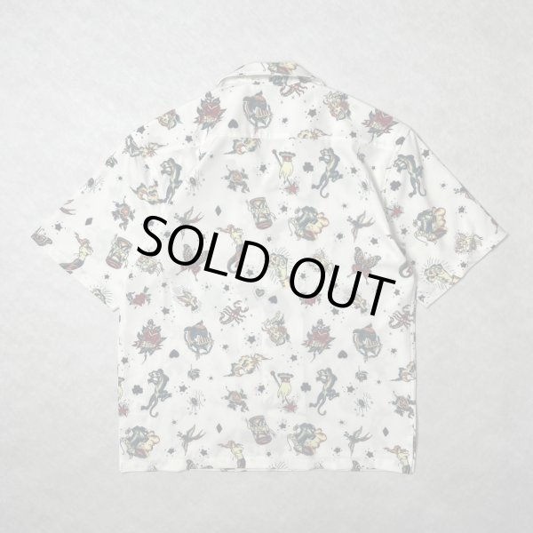 画像2: ALCARZA/OPEN SHIRT TATOO  WHITE