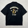 画像1: ALCARZA/BACK EMBROIDERY SHIRT PYTHON  BLACK