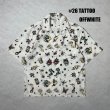 画像1: ALCARZA/OPEN SHIRT TATOO  WHITE