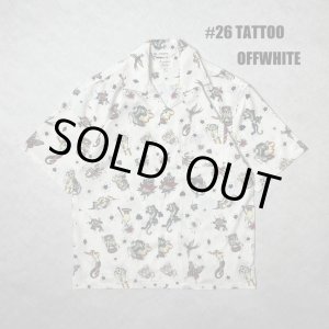 画像: ALCARZA/OPEN SHIRT TATOO  WHITE