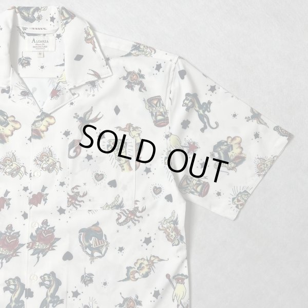 画像3: ALCARZA/OPEN SHIRT TATOO  WHITE