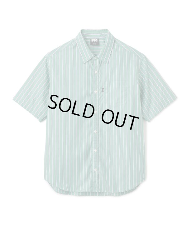 画像1: FTC/STRIPE SHIRT  GREEN