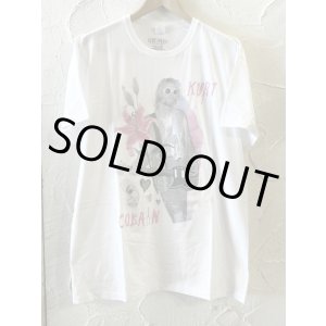 画像: ROCK OFF/KURT COBAIN FLOWER S/S T  WHITE